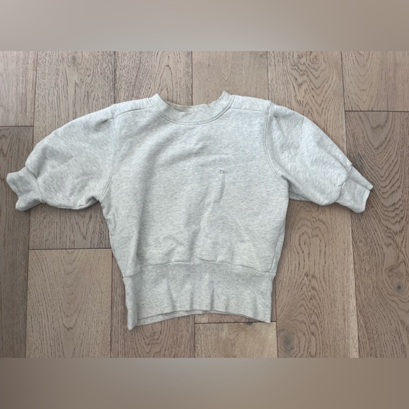 Frame Denim Light Gray Women's Sweatshirt - Picture 1 of 3